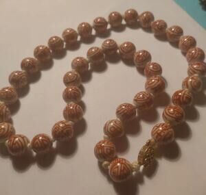vintage Chinese export hand-knotted necklace